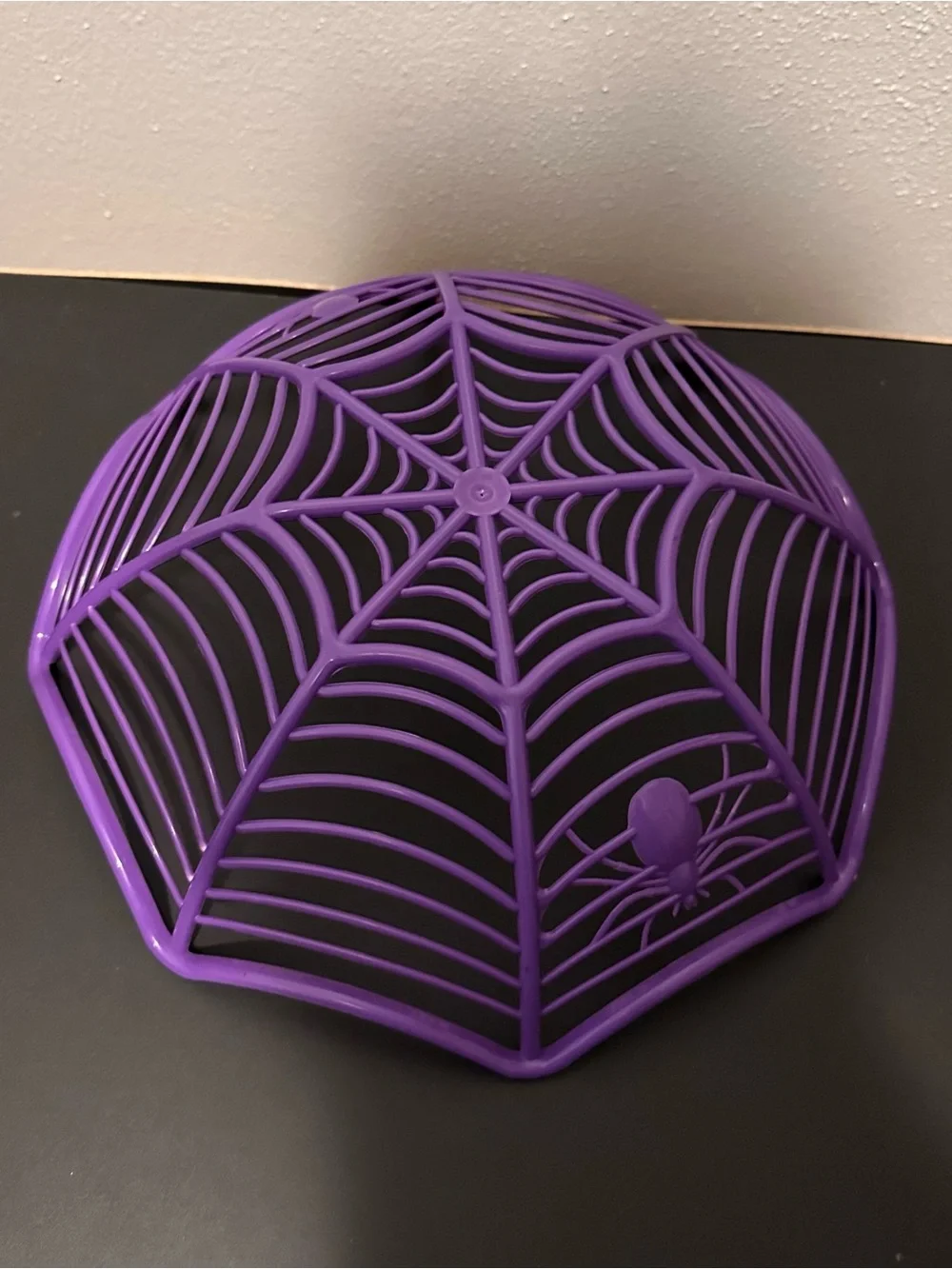 Purple Spiderweb Halloween Decorative Bowl